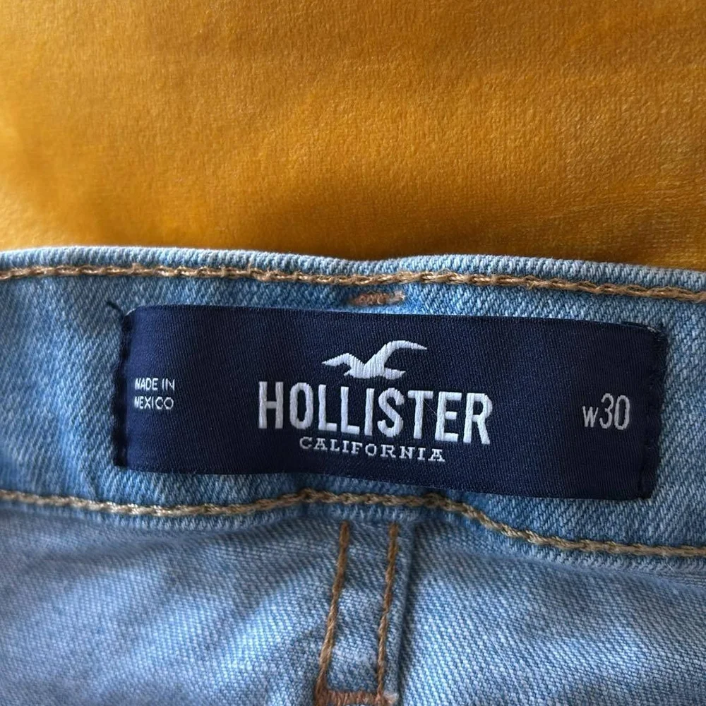 Hollister Blue Jean Shorts Distressed Vintage‎ Streetwear